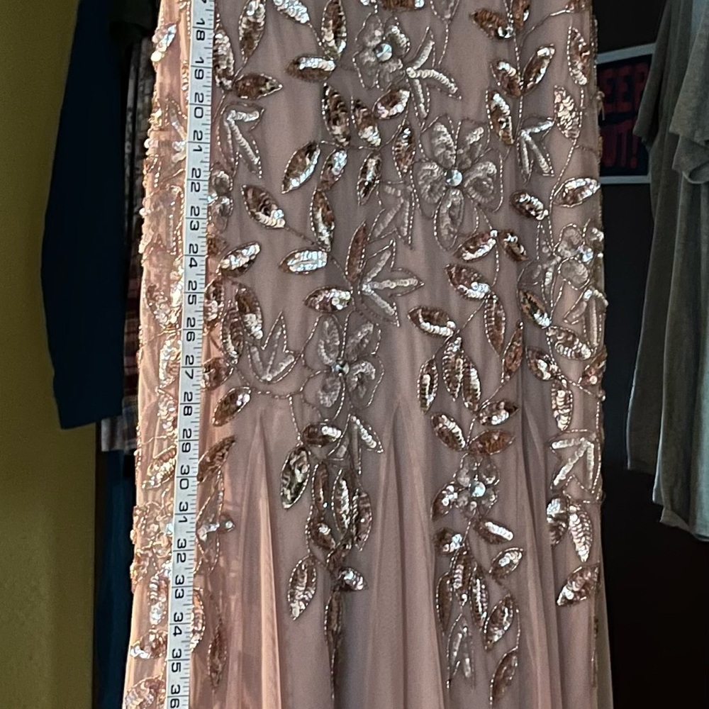 Adrianna Papell Elegant Sequin Embellished Dress